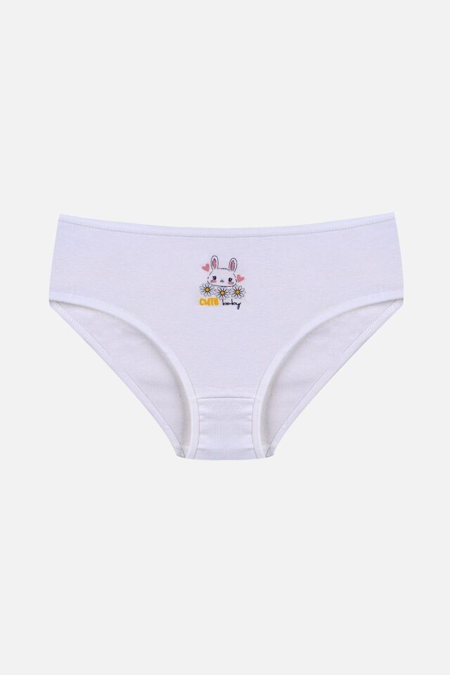 Kız Çocuk 3'lü Sevimli Fare Desenli Slip 1050-108 - 5-7 Yaş - 1050-108 - 5-7 Yaş