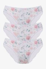 Kadın 3'lü Dantelli - Desenli Külot