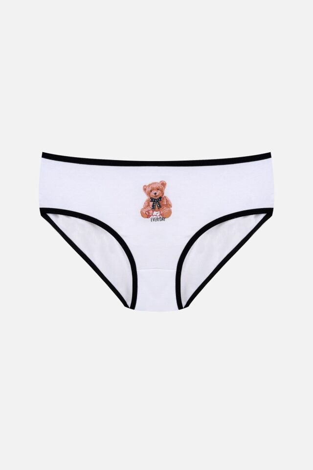 Kız Çocuk 3'lü Sevimli Fare Desenli Slip 1050-125 - 3-4 Yaş - 1050-125 - 3-4 Yaş