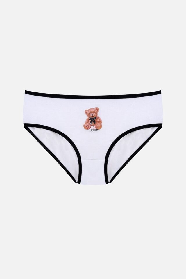 Kız Çocuk 3'lü Sevimli Fare Desenli Slip 1050-125 - 3-4 Yaş - 1050-125 - 3-4 Yaş