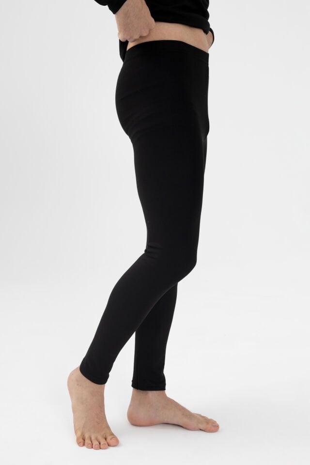 Erkek Kışlık Termal Tek Alt Siyah - L