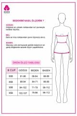 Kadın Brodeli Tüllü Dantelli Sütyen Takım