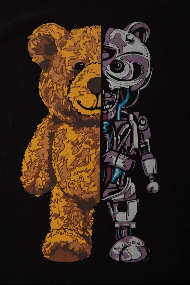 Erkek Pamuklu Sıfır Kollu Baskı Detaylı Şortlu Pijama Takımı