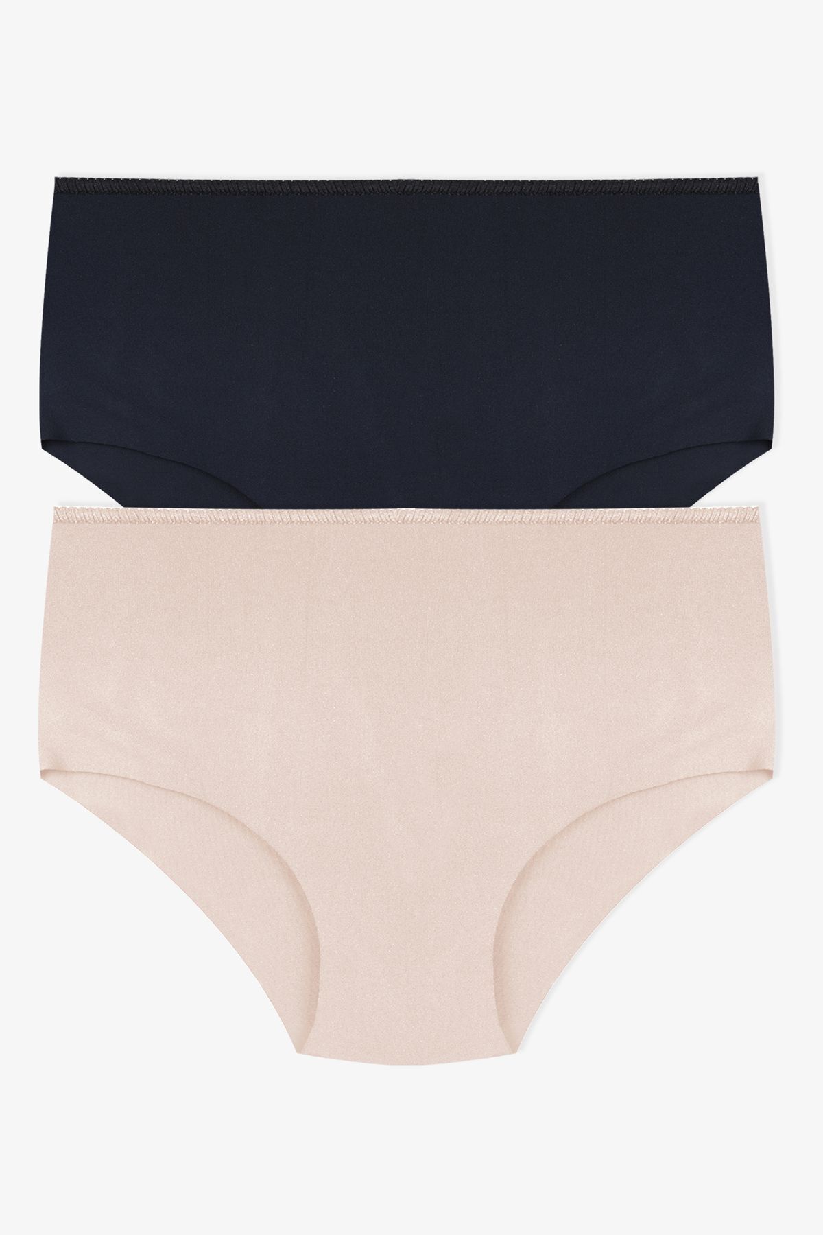 Kadın 2'li Kıl Lastikli Lazer Kesim Bato KO5600LZR-1 Siyah-Ten - M/L