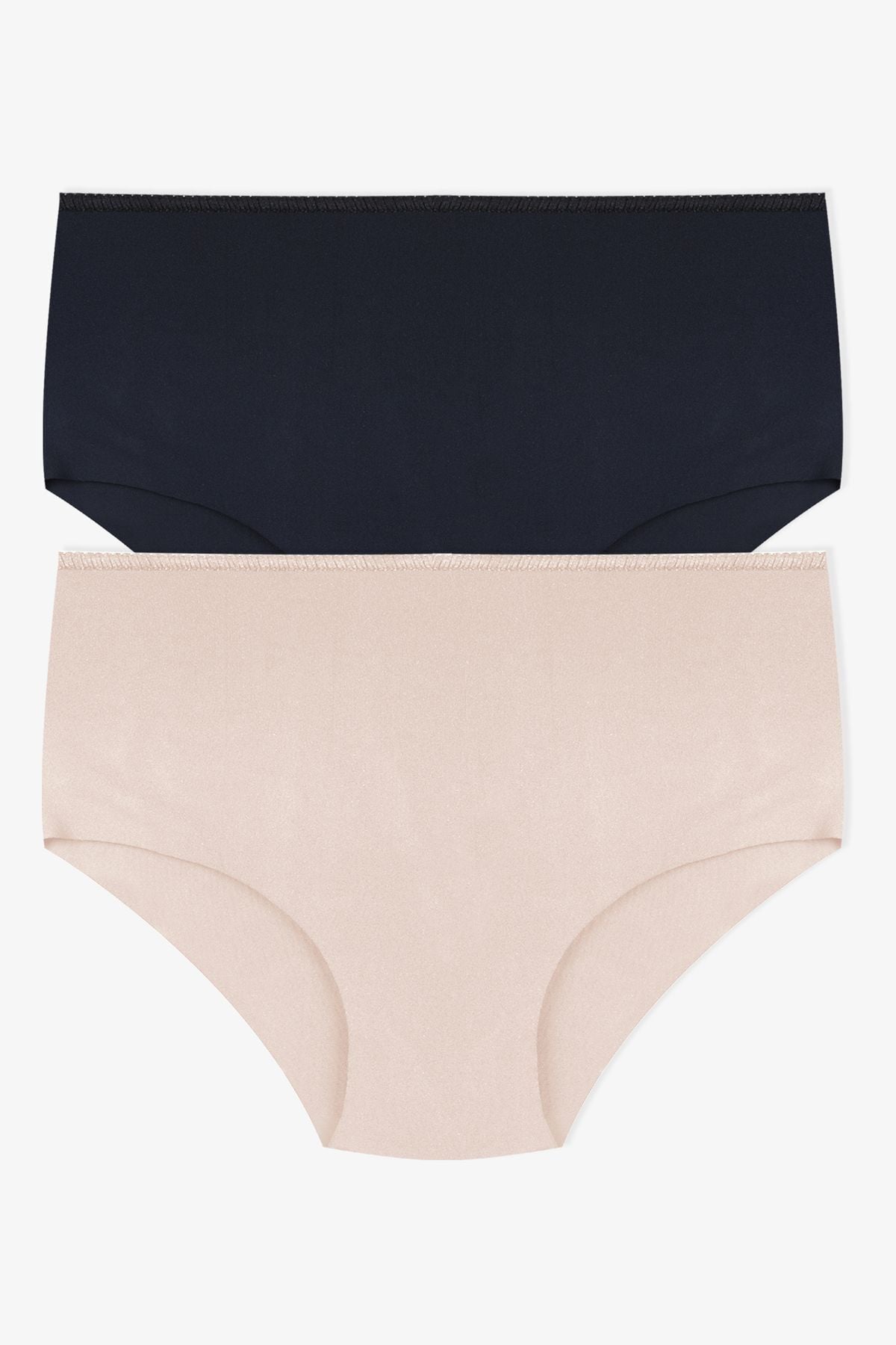 Kadın 2'li Kıl Lastikli Lazer Kesim Bato KO5600LZR-1 Siyah-Ten - M/L