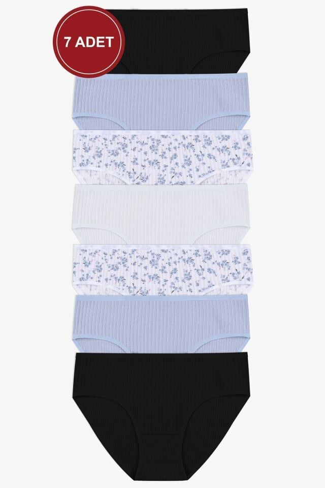 Kadın 7'li Curve Büyük Beden Battal Ajur Kaşkorse Bato 2088-6 - 2XL