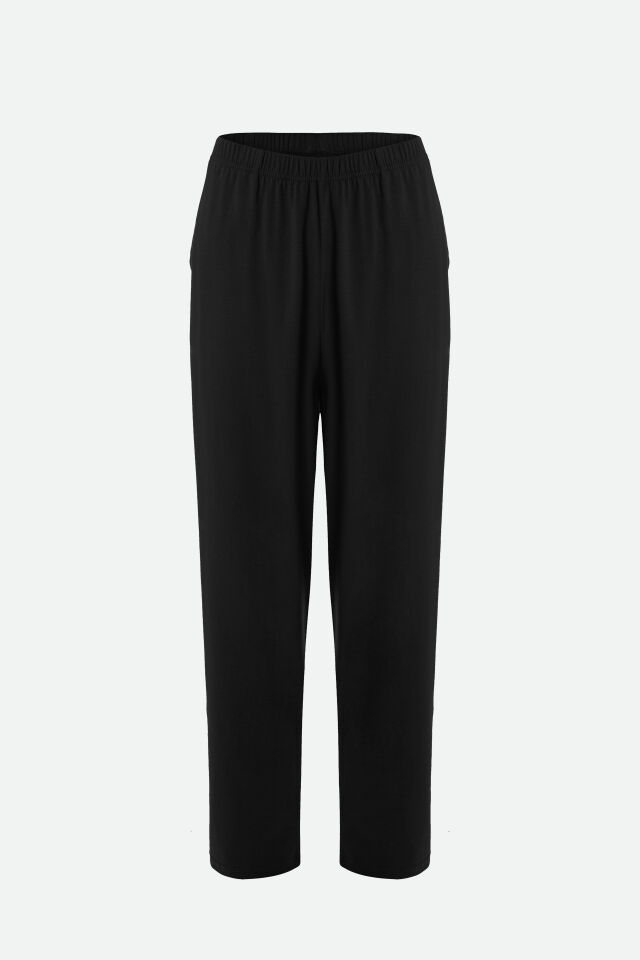 Erkek Pamuklu, Likralı, Yaka Düğmeli Ve Cep Detaylı Pijama Takımı Siyah - Beyaz - XL