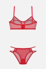 Kadın Puanlı Tüllü Sütyen Takım