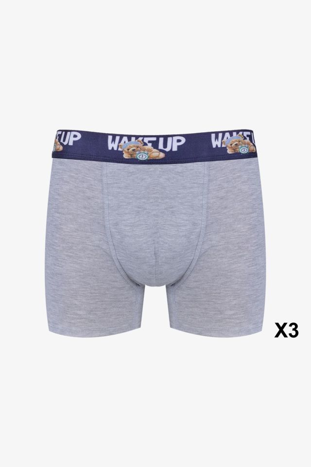 Erkek 6'lı Pamuklu Likralı Boxer