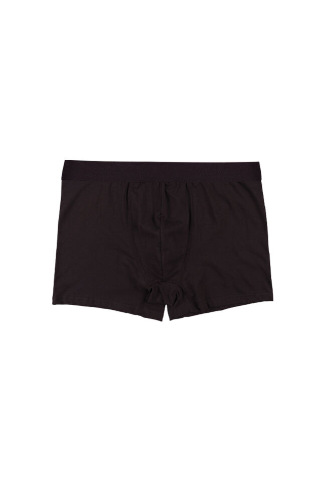 Erkek 3'lü Pamuklu Likralı Boxer Kahverengi - Lacivert - XL
