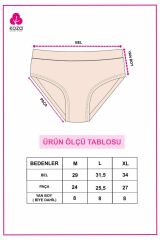 Kadın 5'li Biyeli Basic Külot