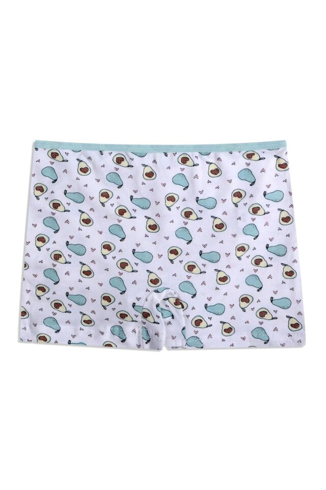 Kız Çocuk Tavşan Baskılı Pamuklu Atlet Boxer Takım 4022-4 - 7-9 Yaş