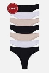 Kadın 7'li Likralı Brazilian Külot