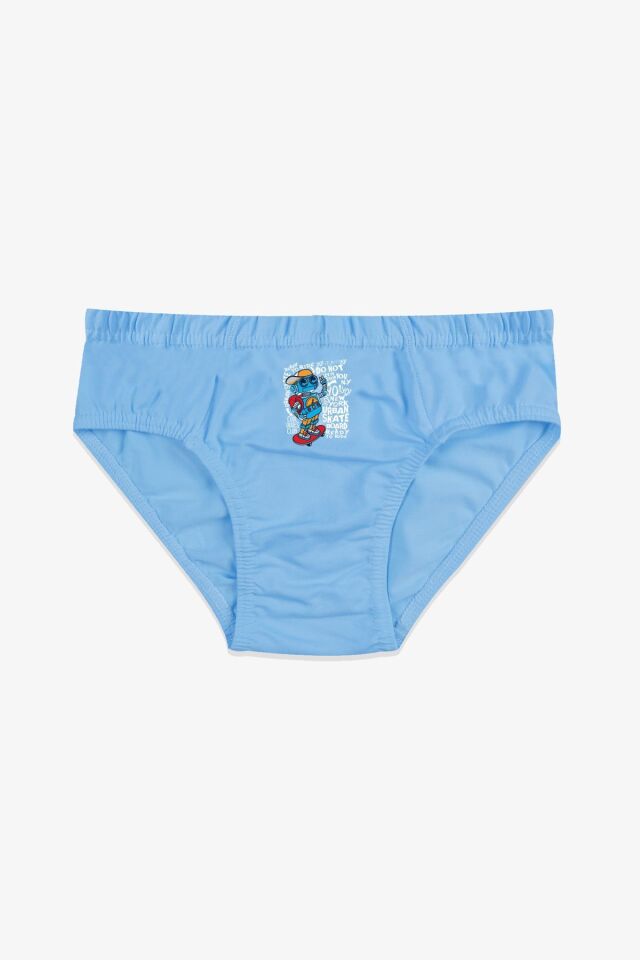 Erkek Çocuk 3'lü Sevimli Dinazor Baskılı Slip 3050-19 - 3-4 Yaş