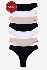 Kadın 7'li Fitilli Brazilian Külot