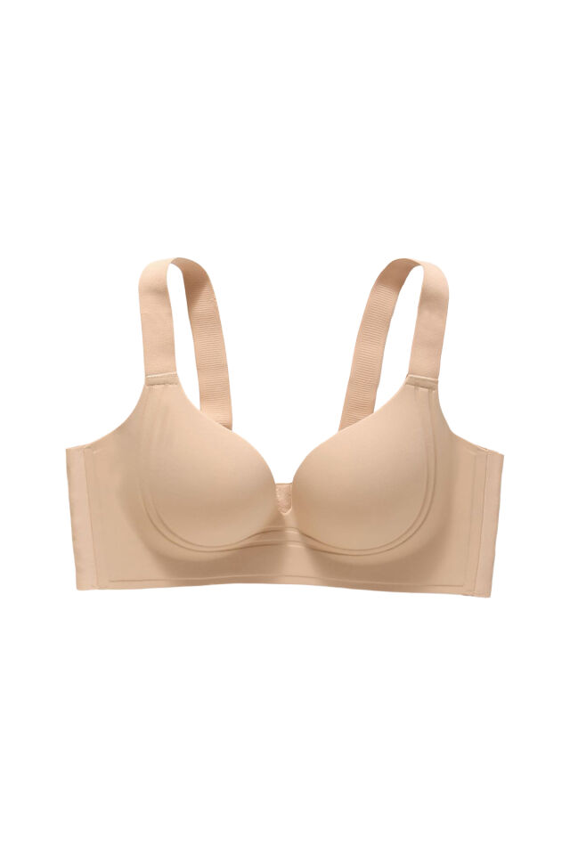 Kadın Kaplı Lazer Dikişsiz Pedli Sütyen Ten - 80B