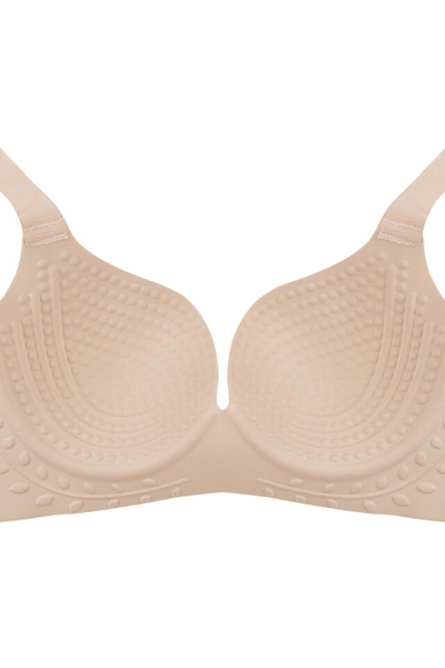 Kadın Kaplı Lazer Dikişsiz Pedli Sütyen Ten - 85B