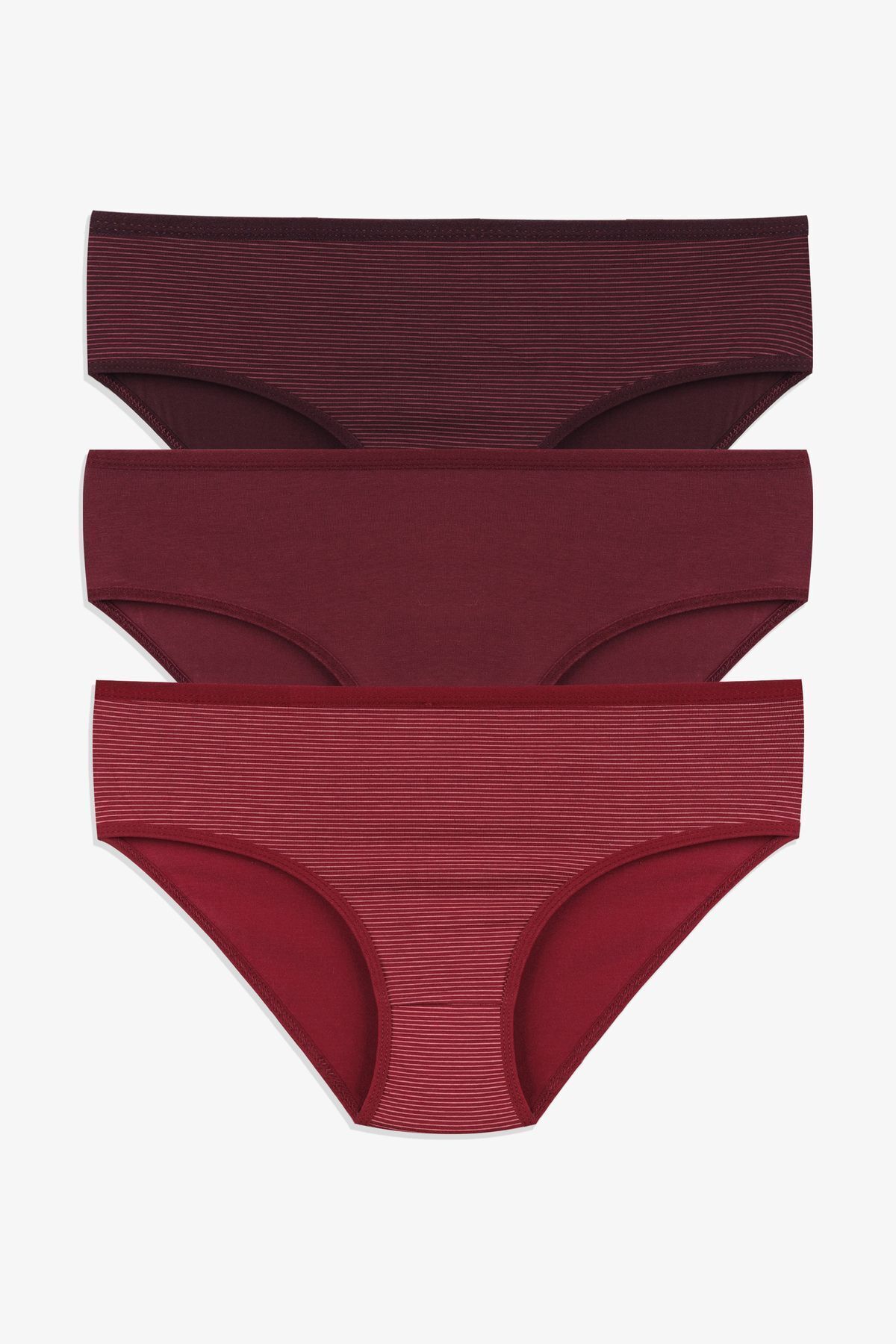 3'lü Desenli Pamuklu Yüksek Bel Bato 2060-305 - XL - 2060-305 - XL