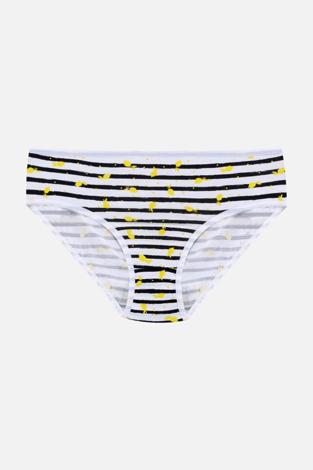 Kız Çocuk 3'lü Sevimli Fare Desenli Slip 1050-112 - 9-12 Yaş