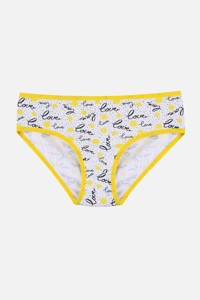 Kız Çocuk 3'lü Sevimli Fare Desenli Slip 1050-112 - 9-12 Yaş