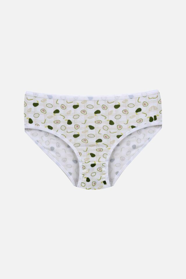 Kız Çocuk 3'lü Sevimli Fare Desenli Slip 1050-120 - 9-12 Yaş