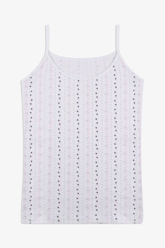 Kadın Pamuklu Likralı Basic Atlet 5163-13 - L/XL - 5163-13 - L/XL