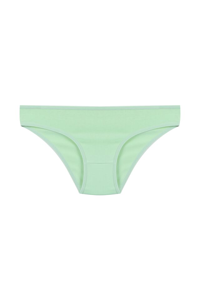 Kadın 7'li Desenli Pamuklu Likralı Külot Pembe - Ekru - L/XL