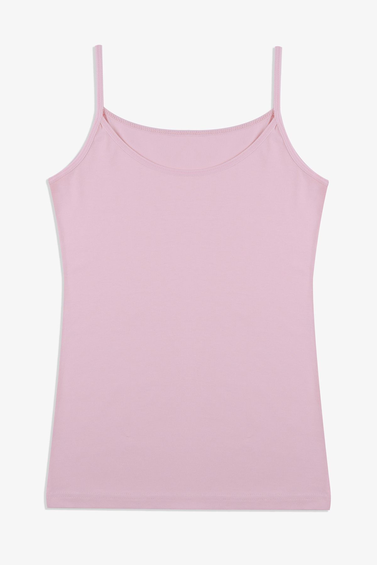 Kadın Pamuklu Likralı Basic Atlet 5163-10pudra - L/XL - 5163-10pudra - L/XL