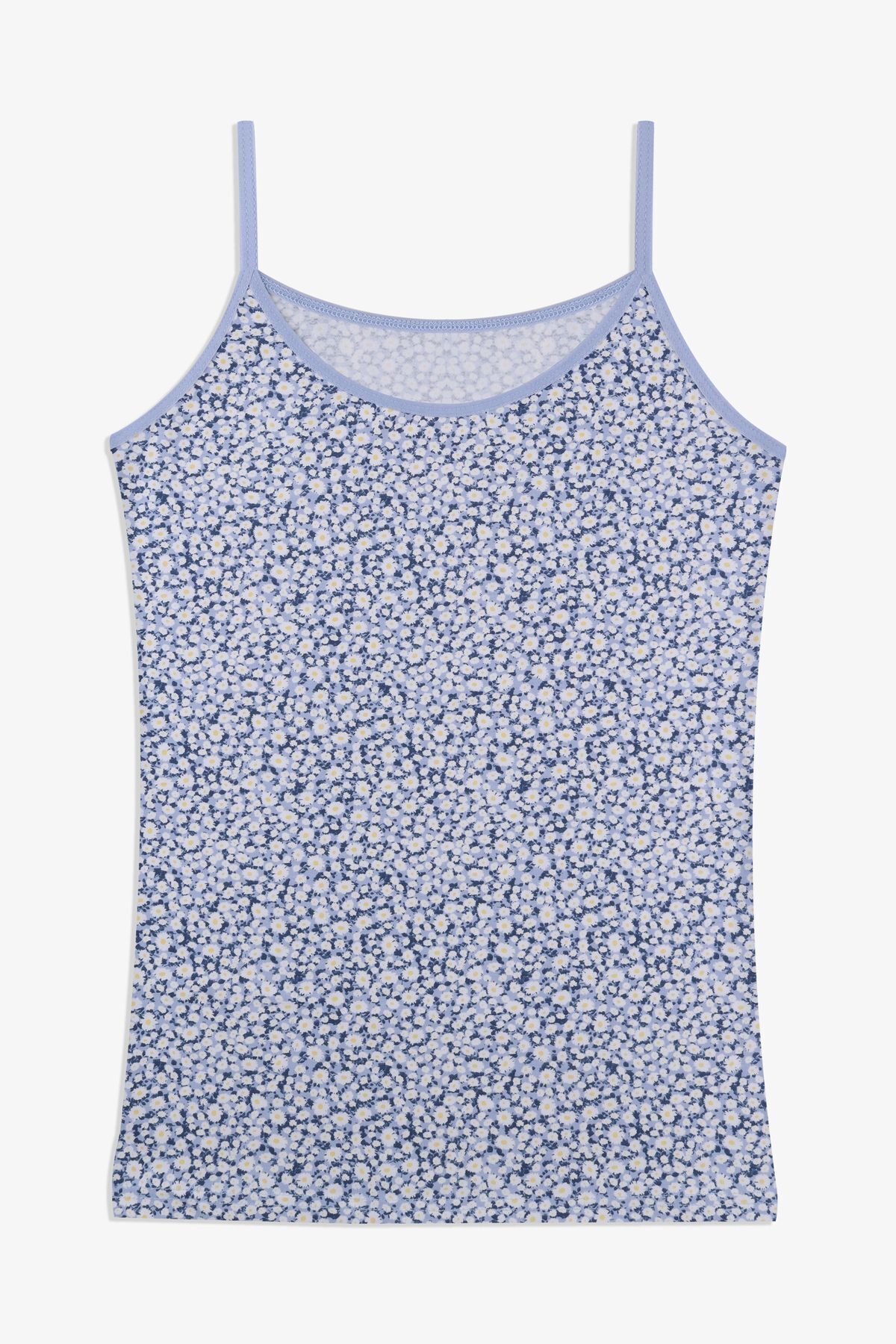 Kadın Pamuklu Likralı Basic Atlet 5163-1papatyadesenli - L/XL - 5163-1papatyadesenli - L/XL