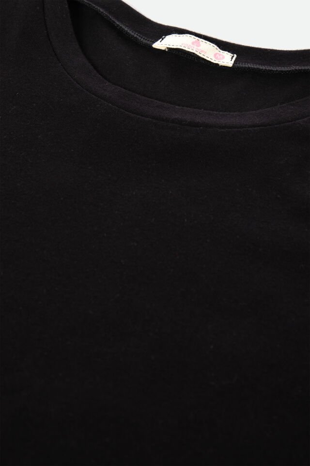 Sevgililer Günü Temalı Kadın Pamuklu Oversize  T-shirt  Ekose Desenli Pijama Takımı S - Siyah - Kahverengi