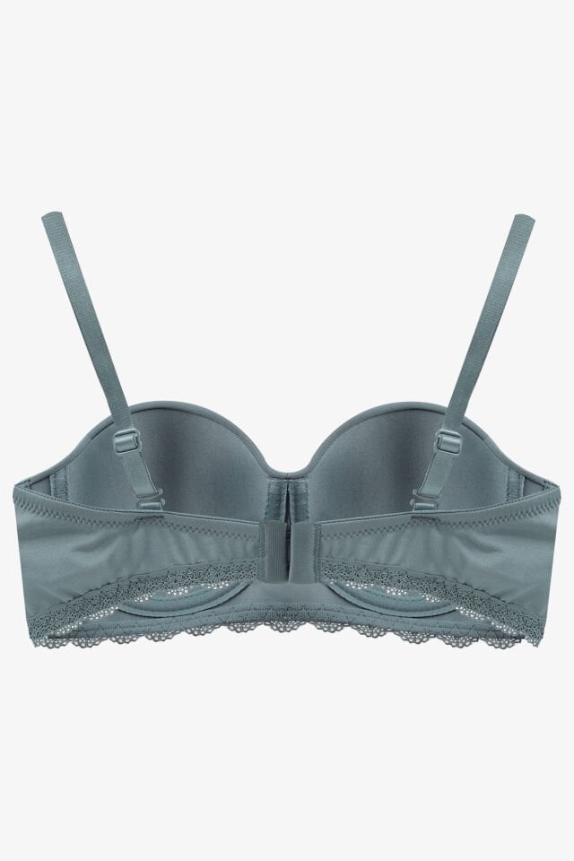 Kadın Dolgusuz Mikro Straplez Sütyen Çağla - 95B