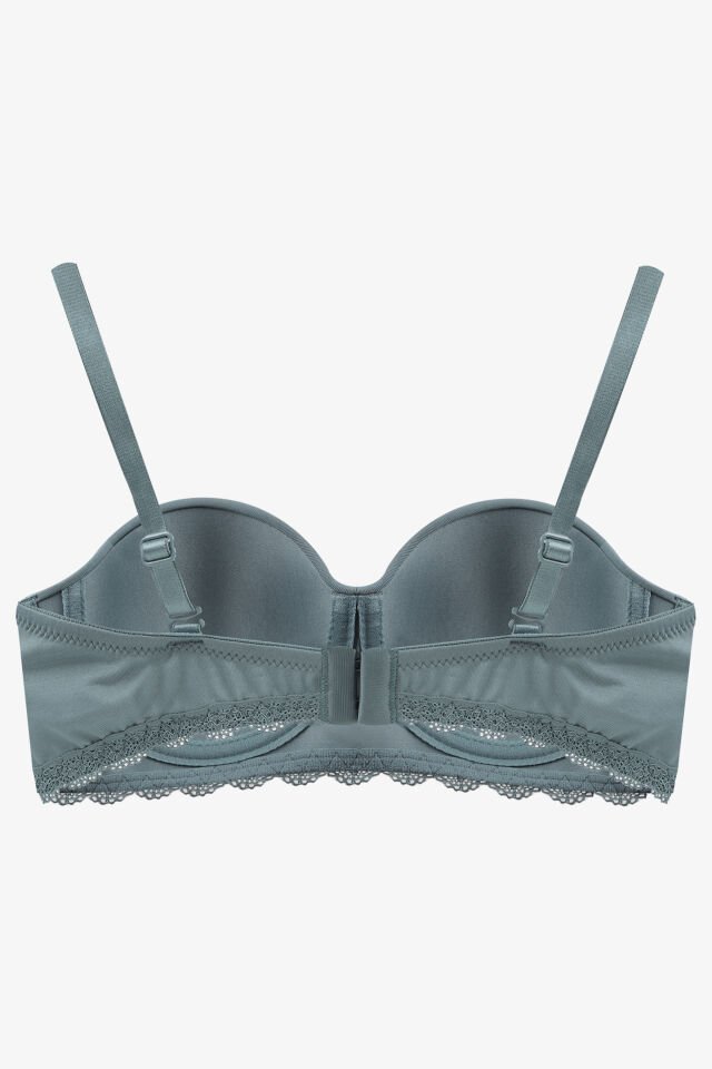 Kadın Dolgusuz Mikro Straplez Sütyen Çağla - 95B