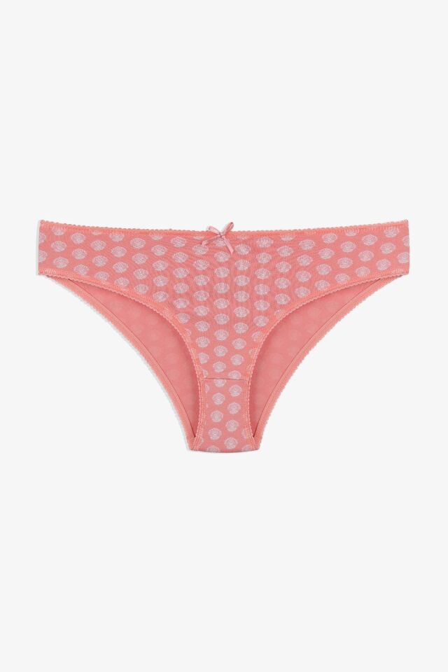 Kadın 7'li Desenli Pamuklu Likralı Külot 11085-110 - L/XL