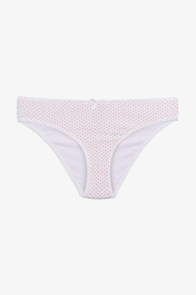 Kadın 7'li Desenli Pamuklu Likralı Külot 11085-110 - L/XL