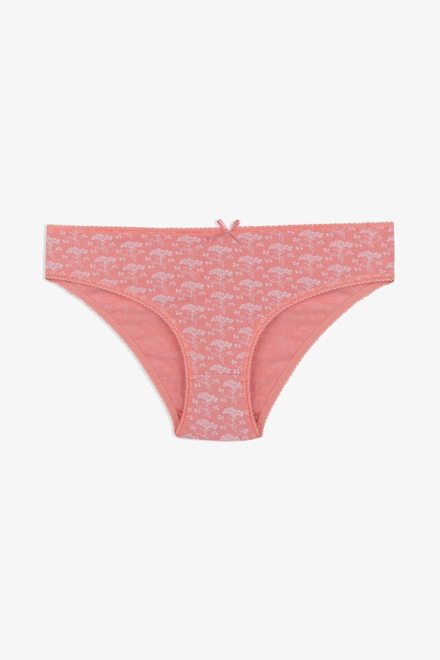 Kadın 7'li Desenli Pamuklu Likralı Külot 11085-110 - L/XL