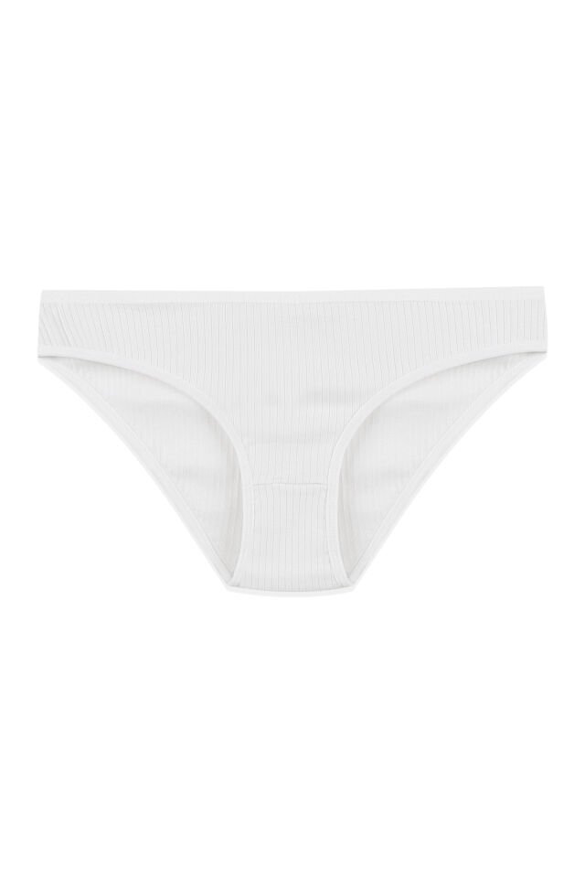 Kadın 7'li Fitilli Pamuklu Ribanalı Külot L/XL