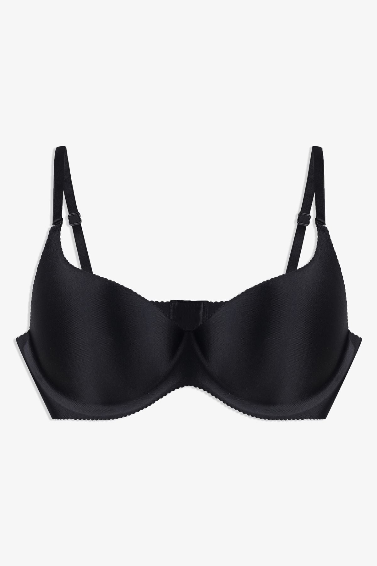 Kadın Seamless - Lazer Kesim Dikişsiz Push Up Ten Sütyen Siyah - 85B