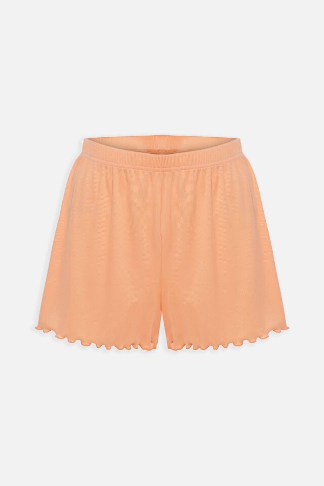 Kadın Kaşkorse Kısa Kollu Şortlu Takım KO7204TS-3 Turuncu - XL