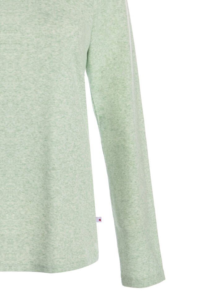 Kadın Pamuklu Kaşkorse Üst Etiket Detaylı Çizgili Pijama Takımı S