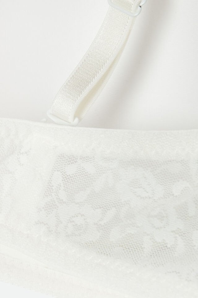 Kadın Dolgusuz Lez Dantelli Desteksiz Straplez Sütyen