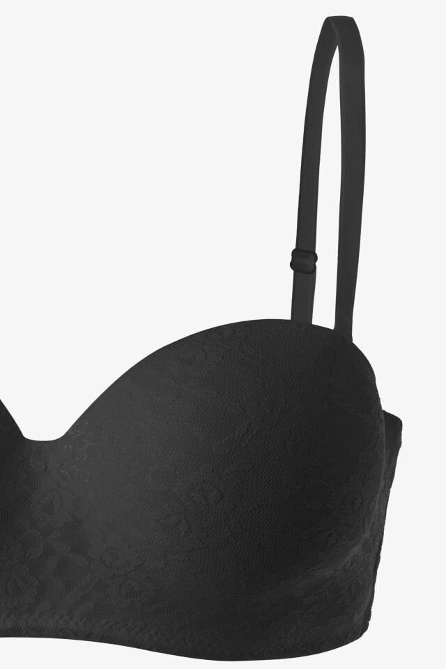 Kadın Dolgusuz Lez Dantelli Desteksiz Straplez Sütyen