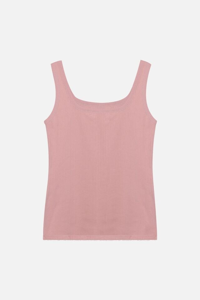 2'li Kalın Askılı Fitilli Atlet Siyahpudra - 2XL