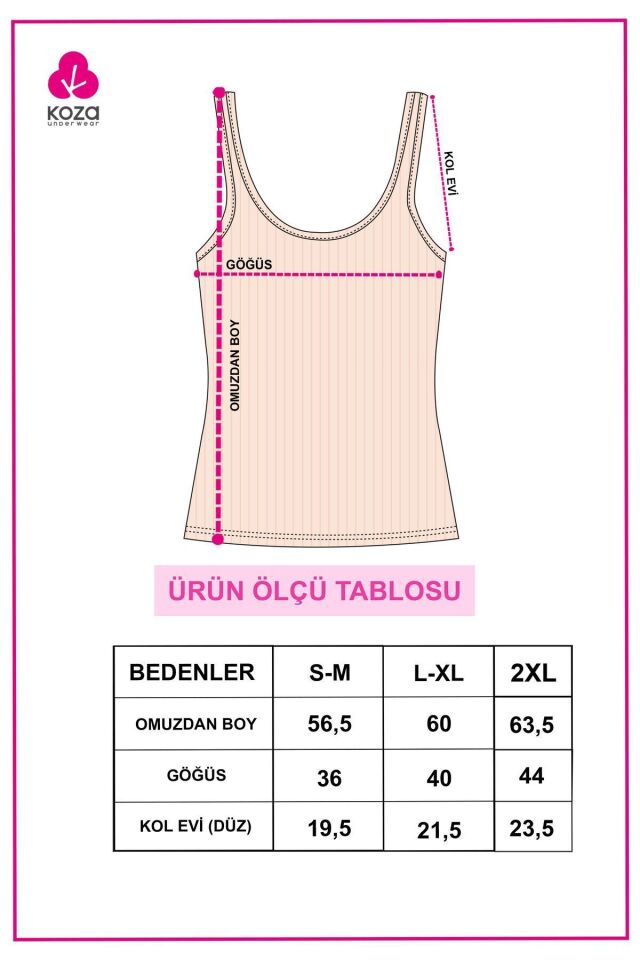 2'li Kalın Askılı Fitilli Atlet Siyahpudra - 2XL