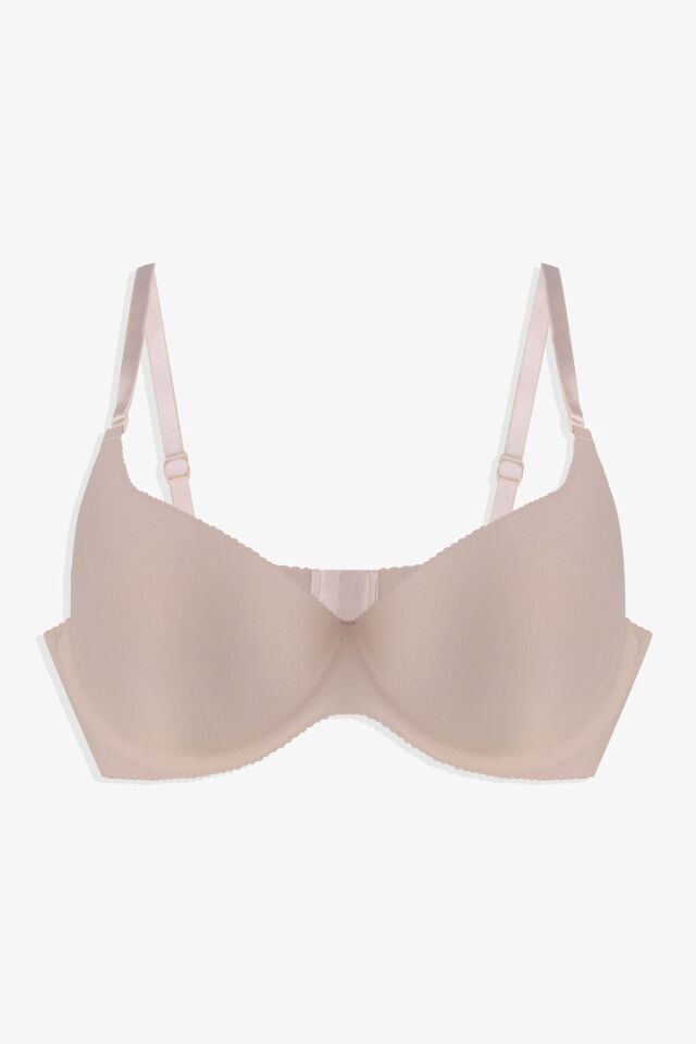 Kadın Seamless - Lazer Kesim Dikişsiz Push Up Ten Sütyen Ten - 85C