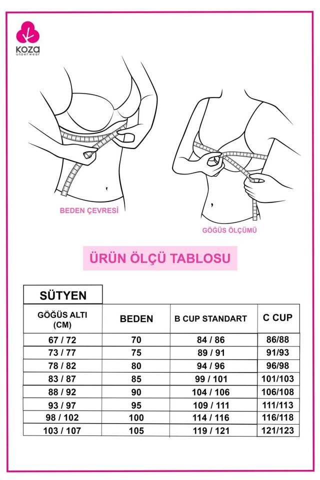 Kadın Seamless - Lazer Kesim Dikişsiz Push Up Ten Sütyen Ten - 85C