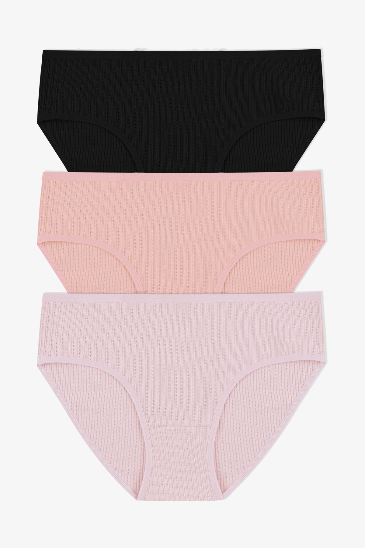 Kadın 3'lü Geniş Kenarlı Ajur Kaşkorse Bato