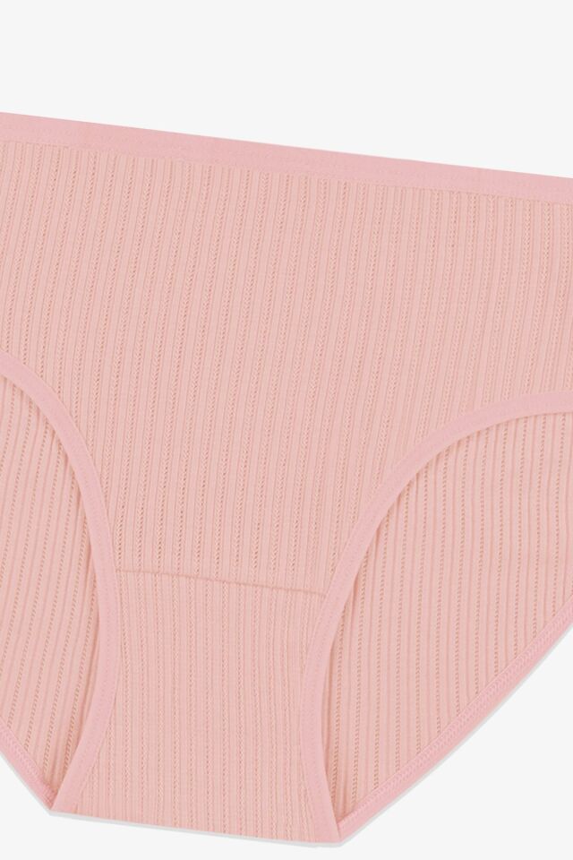 Kadın 3'lü Geniş Kenarlı Ajur Kaşkorse Bato Siyah - Ten - Somon - 3XL