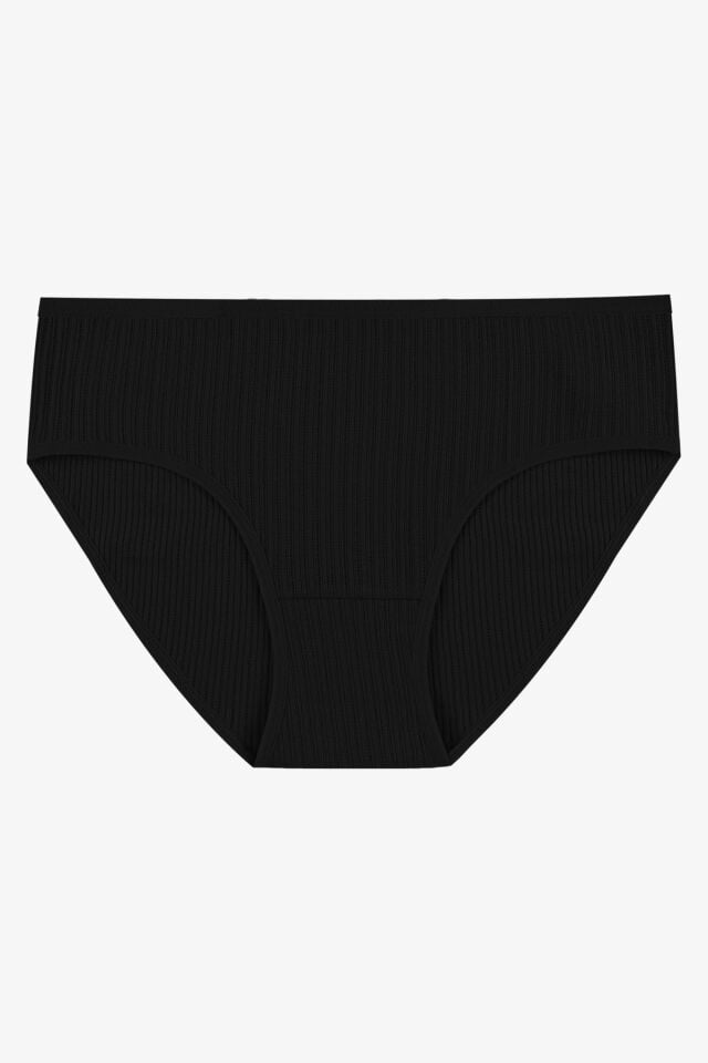 Kadın 3'lü Geniş Kenarlı Ajur Kaşkorse Bato Siyah - Ten - Somon - 2XL