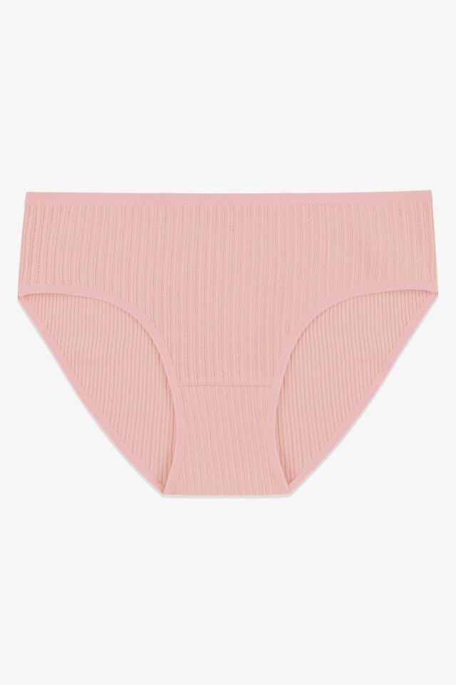 Kadın 3'lü Geniş Kenarlı Ajur Kaşkorse Bato Siyah - Ten - Somon - 2XL