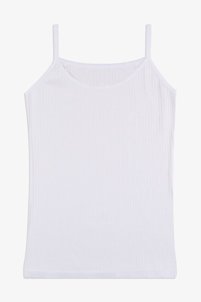 Kadın Ajur Kaşkorse İp Askılı Atlet 5167 Ekru - S/M